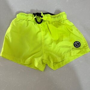 Binky Bro Saltwater Collection Bright Yellow Swim Shorts, sold out in 2T!